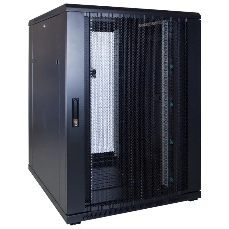 22U patchkast met geperforeerde deur 800x1000x1200mm (BxDxH)