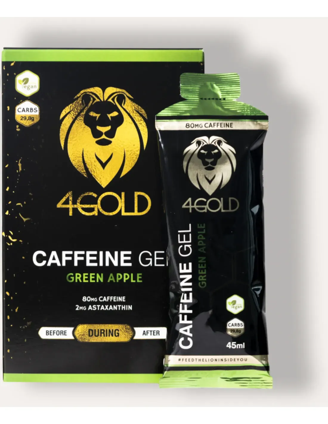4GOLD Caffeine Gel Green Apple 6x45ml