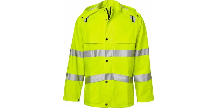 9394 Regenjas hoge zichtbaarheid, unisex, fluogeel, XL