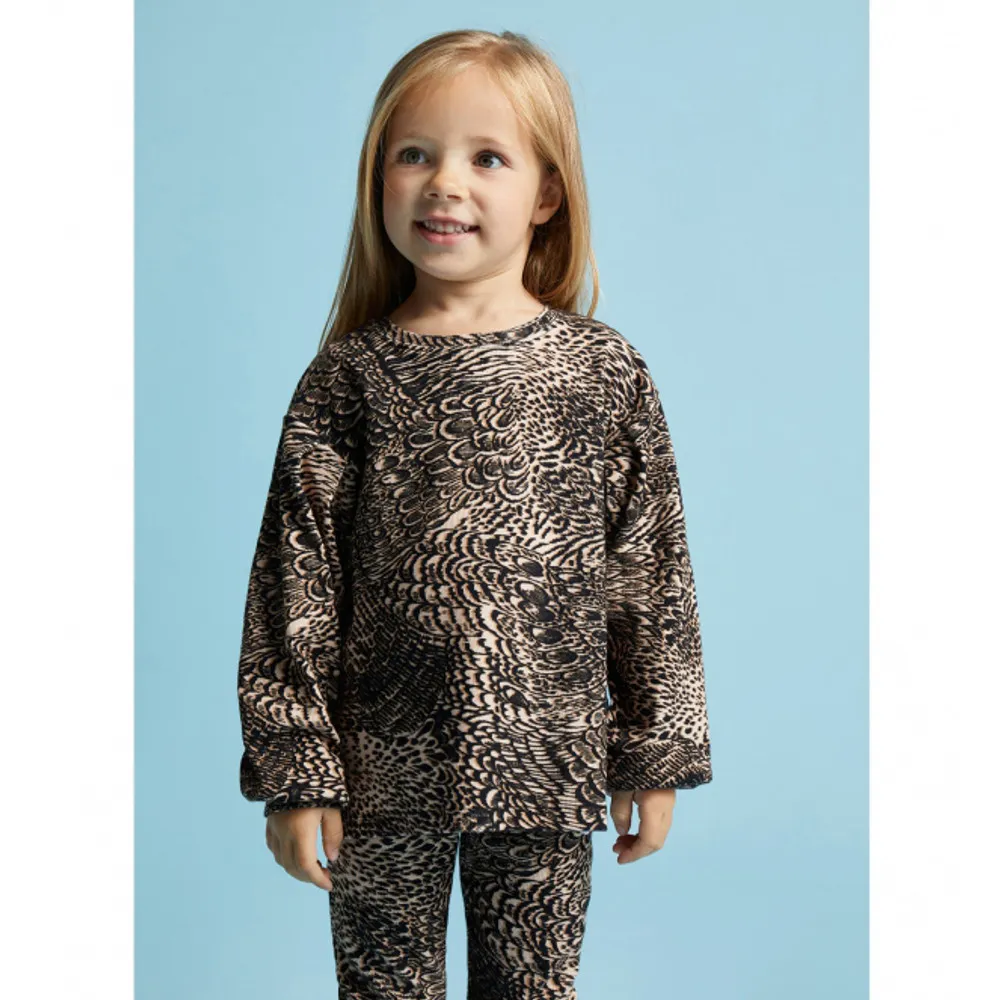   Alix Mini Knitted Feather Animal Top Animal Multi KL