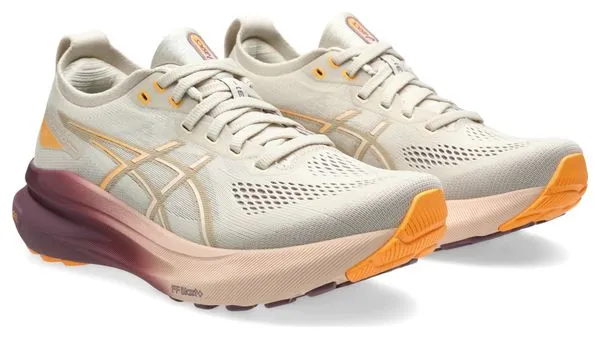 ASICS GELKAYANO 31 BEIGE/ROSE/ORANJE DAMES HARDLOOPSCHOENEN