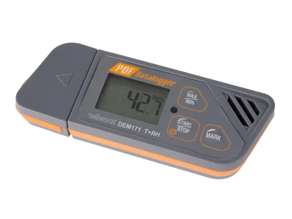 Datalogger temperatuur en luchtvochtigheid