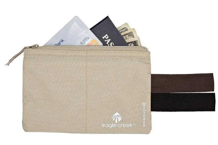EAGLE CREEK RFID BLOCKER HIDDEN POCKET  TAN
