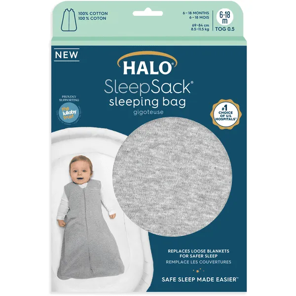 HALO® SleepSack® Slaapzak Heather grijs