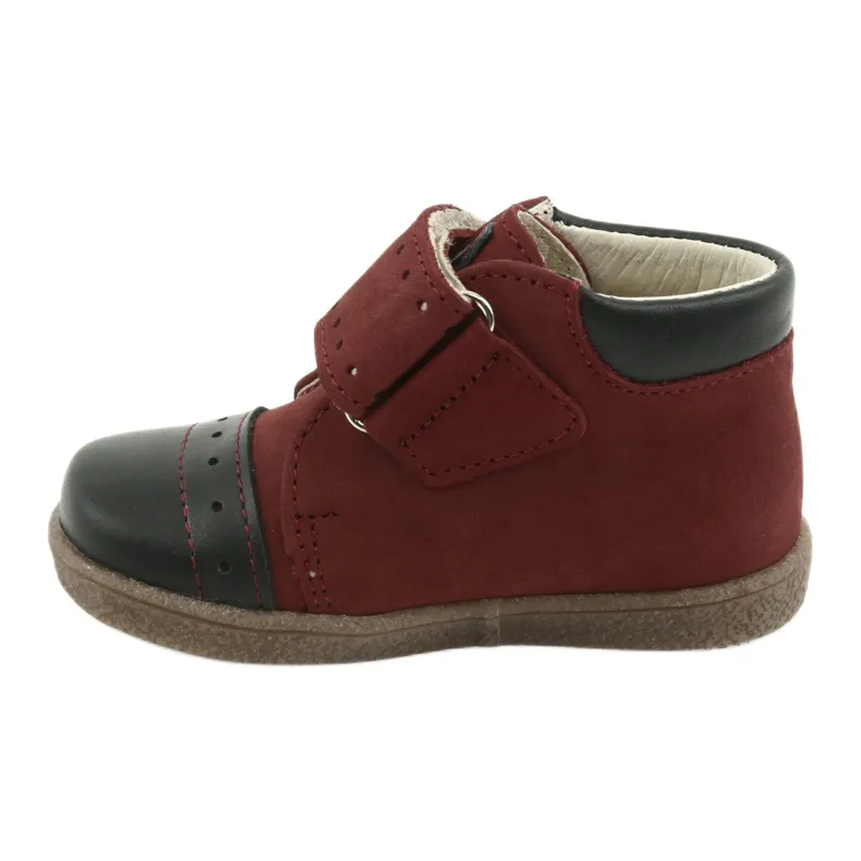 Jongensschoenen met klittenband Ren But 1535 bordeaux veelkleurig marineblauw