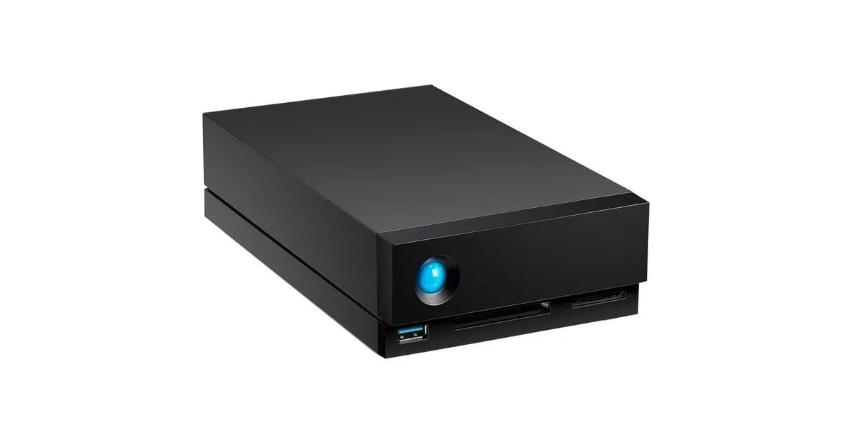 LaCie 1big Dock 16 TB externe harde schijf (Zwart, 2x Thunderbolt 3)