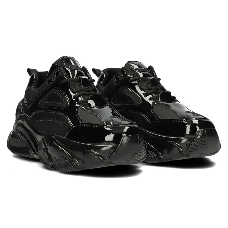 LEREN SNEAKERS FILIPPO BJ1848SP ZWART