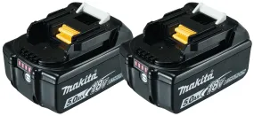 MAKITA BL1850B Set batterijen 18V 2X5AH