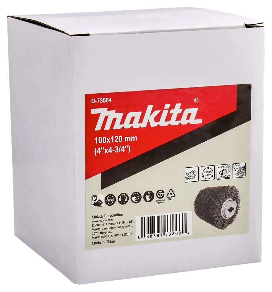 MAKITA SCHUURROL 100X120MM STAALDRAAD  D73564