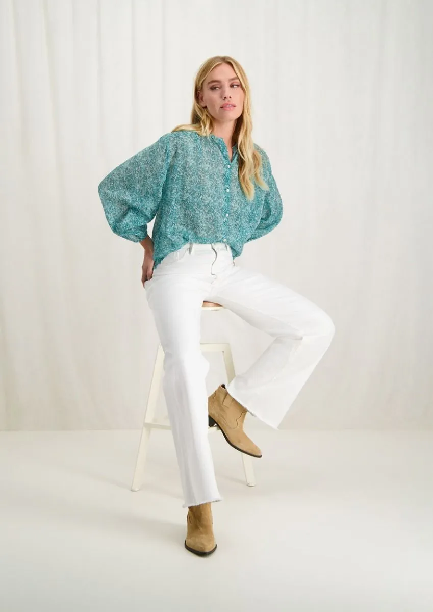 MARLOW DENIM FRESH WHITE  HIGHRISE WIDE LEG