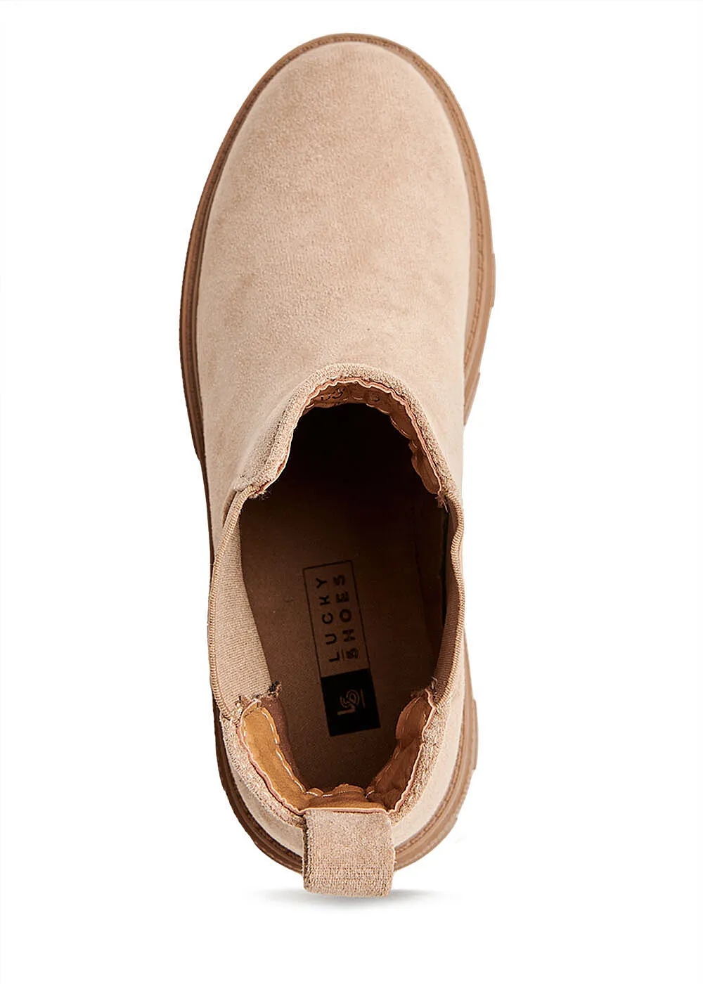 Seventyseven Lifestyle Dames Halflaars in velourslook kaki