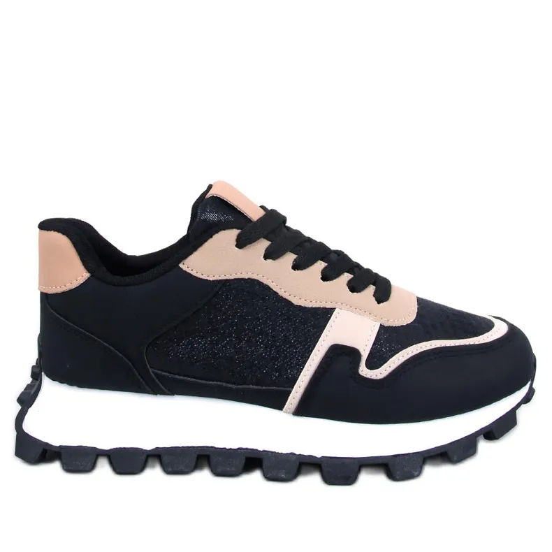 Sneakers met hoge zolen van Bois Black zwart