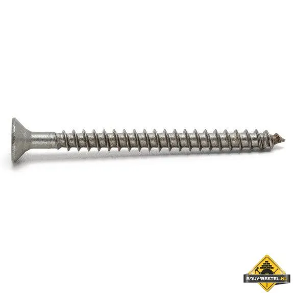 Spaanplaatschroeven 4x35 Torx Platverzonken Kop TX20 Verzinkt per 500