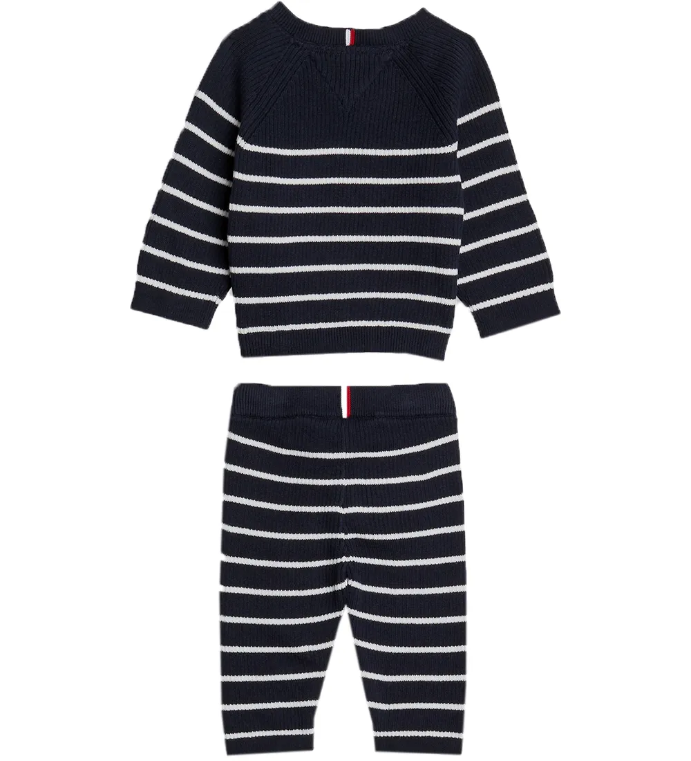 TOMMY HILFIGER CADEAUBOX  CARDIGAN/BROEK  GEBREID  DESERT HEM