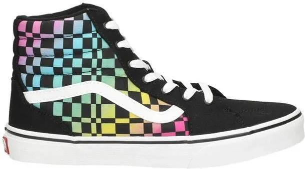 Vans Filmore Hi Trippy Checkerboard Veterboot Meisjes Zwart/Multi