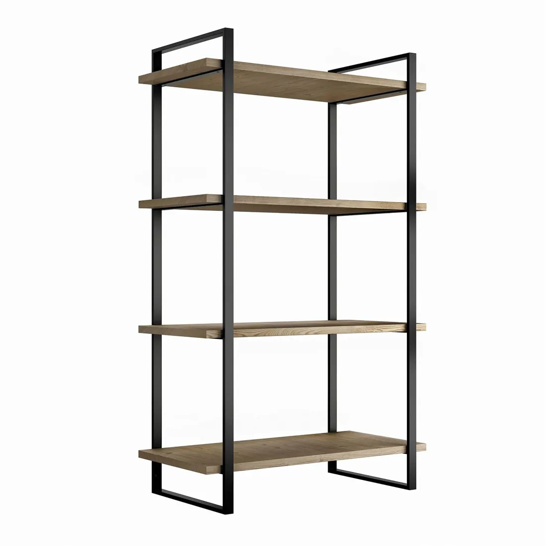 WANDMEUBELSET COMPLEET          EMUCA CE staal zwart gecoat*met 4 planken 690x350mm