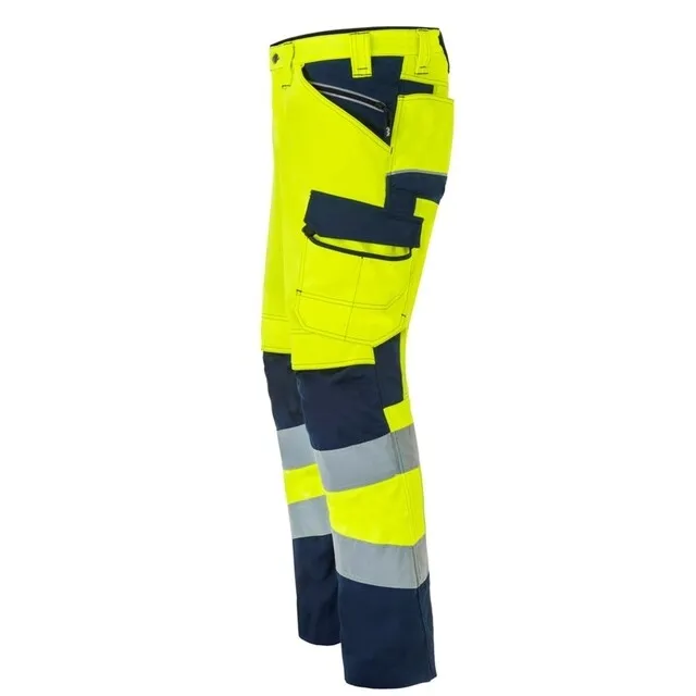 Werkbroek Havep® High Visibility 66 Fluo Geel/Marine