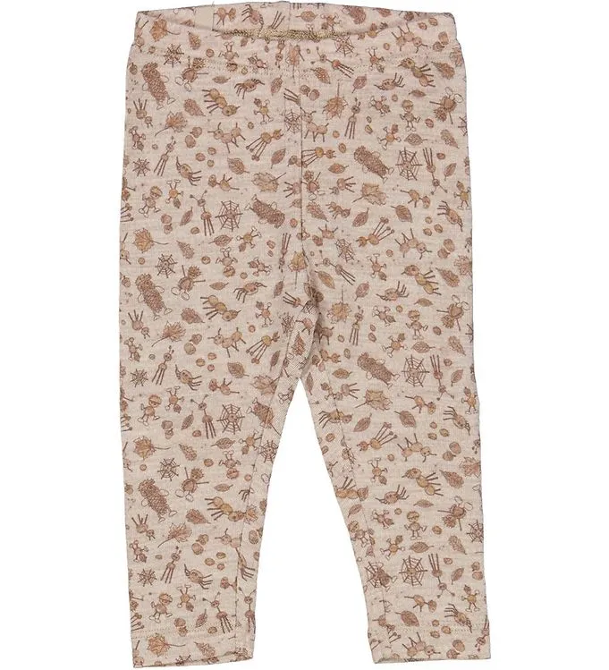WHEAT LEGGINGS  WOL  BEIGE CHESTNUT