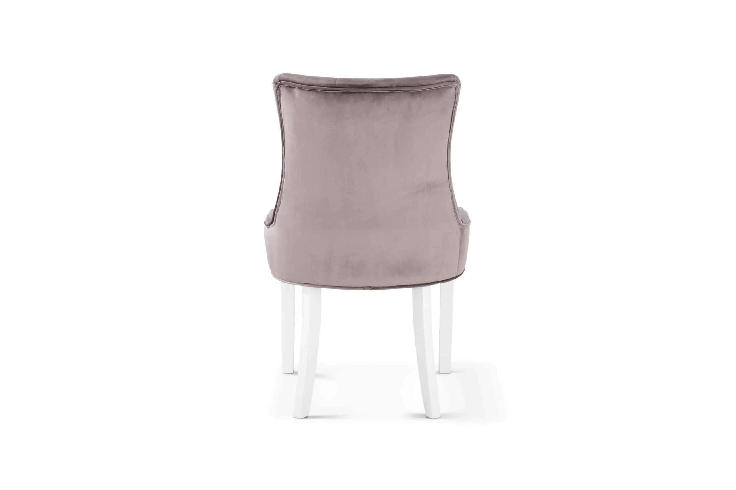 Zaza Home Stoel ‘Bristol’ Velours Beige, Poten Wit